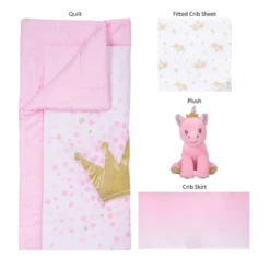 Sammy & Lou Tiara Princess Crib Bedding Set - 4pc