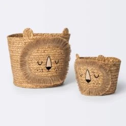 Braided Water Hyacinth Medium Round Storage Basket - Lion - Cloud Island™ -Delta Children Sales Store GUEST 08251bcd 8684 4dda 85d5 7e48aef06926