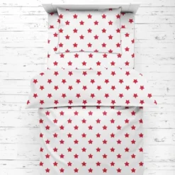 Bacati - Stars Red Ikat Muslin 4 Pc Toddler Bedding Set -Delta Children Sales Store GUEST 0a6e6e54 7778 4e0f 9842 119d0e07711b
