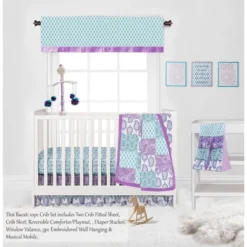 Bacati - Paisley Isabella Purple Lilac Aqua 10 Pc Crib Bedding Set With 2 Crib Fitted Sheets 19 Bacati - Paisley Isabella Purple Lilac Aqua 10 Pc Crib Bedding Set With 2 Crib Fitted Sheets -Delta Children Sales Store GUEST 110dc1fb dfdc 40c7 bc70 e5be5de66164