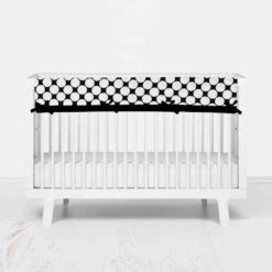 Bacati - Dots Stripes Black/White 6 Pc Crib Bedding Set With Long Rail Guard Cover 19 Bacati - Dots Stripes Black/White 6 Pc Crib Bedding Set With Long Rail Guard Cover -Delta Children Sales Store GUEST 1278733a 93c8 4777 b8d9 c277f971bbbe