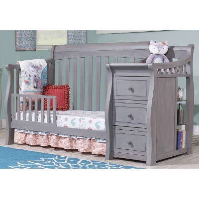 Sorelle Princeton Elite Crib & Changer Weathered Gray 2 Sorelle Princeton Elite Crib & Changer Weathered Gray - Image 2