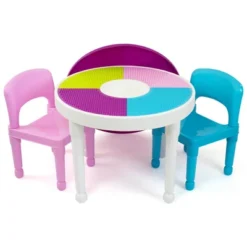 3pc Kids' 2 In 1 Round Activity Table With Chairs - Humble Crew -Delta Children Sales Store GUEST 14419700 bcef 484a b35d 18ffd2827710