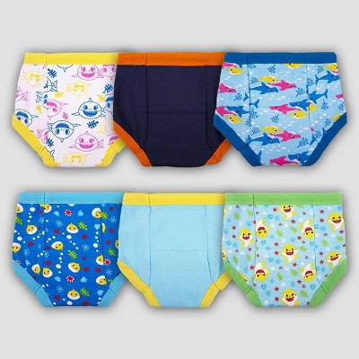Toddler Boys' Baby Shark 6pk Training Underwear 2 Toddler Boys' Baby Shark 6pk Training Underwear - Image 2