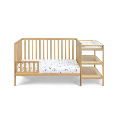 Suite Bebe Palmer 3-in-1 Convertible Island Crib And Changer Combo - Natural 2 Suite Bebe Palmer 3-in-1 Convertible Island Crib And Changer Combo - Natural - Image 2