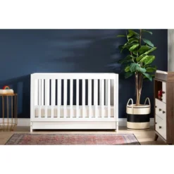 Yodi Crib With Drawer - White - South Shore
