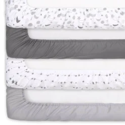 The Peanutshell Fitted Crib Sheets - Gray Celestial Moon And Stars - 4pk -Delta Children Sales Store GUEST 2008b1a3 3a07 4e11 9363 1a4767621ae8