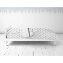 Bacati - Mustache/Plus Muslin 4 Pc Toddler Bedding Set, Gray -Delta Children Sales Store GUEST 223f0aa2 419e 4774 acdc 7b10598464e6