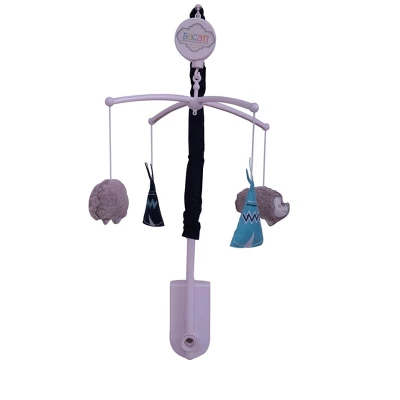 Bacati - Woodlands Forest Animals Aqua/Navy/Grey 10 Pc Crib Bedding Set With 2 Crib Fitted Sheets 4 Bacati - Woodlands Forest Animals Aqua/Navy/Grey 10 Pc Crib Bedding Set With 2 Crib Fitted Sheets - Image 4