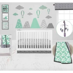 Bacati - Clouds In The City Mint//Gray Musical Mobile -Delta Children Sales Store GUEST 297343a2 50cb 446f aa80 dae7eab891b5