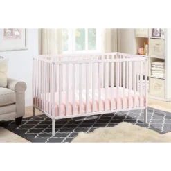 Suite Bebe Palmer 3-in-1 Convertible Island Crib - Pastel Pink