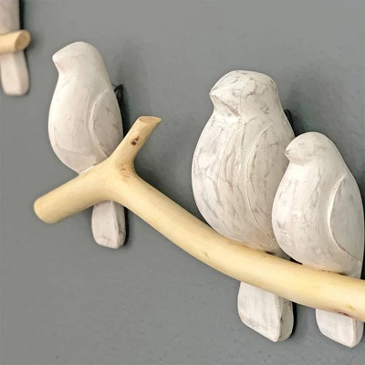 Crane Baby 2-Piece Wooden Wall Decor - Birds 5 Crane Baby 2-Piece Wooden Wall Decor - Birds - Image 5