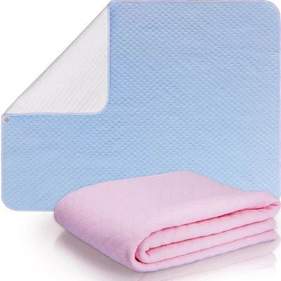 CLOVERCAT 2 Pack Bed Pads Washable Waterproof Mattress Protector Reusable Pee Pads For Toddlers 1 CLOVERCAT 2 Pack Bed Pads Washable Waterproof Mattress Protector Reusable Pee Pads For Toddlers
