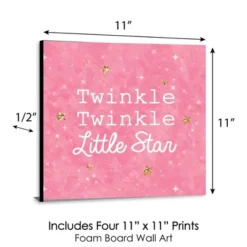 Big Dot Of Happiness Pink Twinkle Twinkle Little Star - Kids Room, Nursery & Home Decor - 11 X 11 Inches Wall Art - Set Of 4 Prints For Baby's Room -Delta Children Sales Store GUEST 2b7fea79 69d5 4a26 b35e 98c333db2d4a