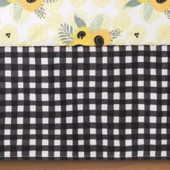 The Peanutshell Sunflower Floral Baby Crib Bedding Set - Black/Yellow - 3pc -Delta Children Sales Store GUEST 2cb32d5a 8ba7 4174 b4da aa38fe541686