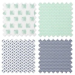 Bacati - Noah Mint/Navy Buck/Feathers/Triangles Muslin Swaddling Blankets Set Of 4 7 Bacati - Noah Mint/Navy Buck/Feathers/Triangles Muslin Swaddling Blankets Set Of 4 -Delta Children Sales Store GUEST 2d402f05 d509 48fe b2e5 9f356ed2c156