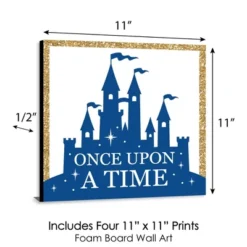 Big Dot Of Happiness Royal Prince Charming - Kids Room, Nursery Decor & Home Decor - 11 X 11 Inches Nursery Wall Art - Set Of 4 Prints For Baby's Room -Delta Children Sales Store GUEST 2ec5e3b3 b26c 4452 a7c2 8c8adbd04554