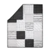 The Peanutshell Preston Baby Crib Bedding Set - Black/White - 3pc