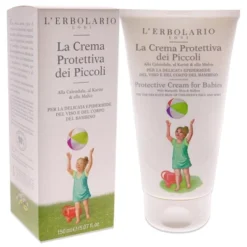 L'Erbolario Protective Cream For Babies - Body Cream For Dry Skin - 5.07 Oz