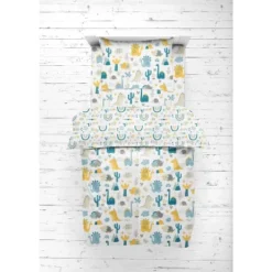 Bacati - Little Dino Boys Teal/Yellow Muslin 5 Pc Toddler Bedding Set With Dec Pillow 14 Bacati - Little Dino Boys Teal/Yellow Muslin 5 Pc Toddler Bedding Set With Dec Pillow -Delta Children Sales Store GUEST 36ca9590 dd04 48c7 8b34 f2f5ecfc91d9