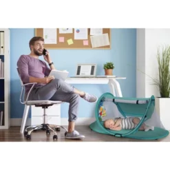 KidCo PeaPod Camp Lightweight Pop Up Child Portable Travel Bed Tent Extension With Retractable Sun Shade, Storage Pocket, And Carry Bag -Delta Children Sales Store GUEST 39a143fc 2797 4c93 bfad 041e607c8e61