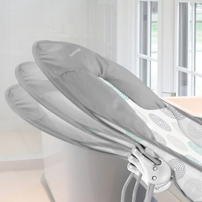 Summer Infant Deluxe Baby Bather Dashed Dots Gray/Aqua 2 Summer Infant Deluxe Baby Bather Dashed Dots Gray/Aqua - Image 2