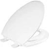 Mayfair By Bemis NextStep2 Never Loosens Elongated Wood Children's Potty Training Toilet Seat With Easy Clean And Slow Close Hinge - White