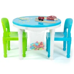 3pc Kids' 2 In 1 Round Activity Table With Chairs - Humble Crew -Delta Children Sales Store GUEST 50c53ada 740d 4583 bc4b a3ca4cbf68d5