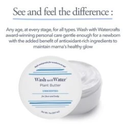 Wash With Water Plant Body Butter (Unscented), Vegan Healing Ointment Cream For Dry & Sensitive Skin, 7 Oz Tub -Delta Children Sales Store GUEST 510119c9 524f 4d5e 93a0 9f7b10d0ce5e