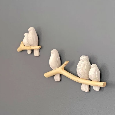 Crane Baby 2-Piece Wooden Wall Decor - Birds 4 Crane Baby 2-Piece Wooden Wall Decor - Birds - Image 4