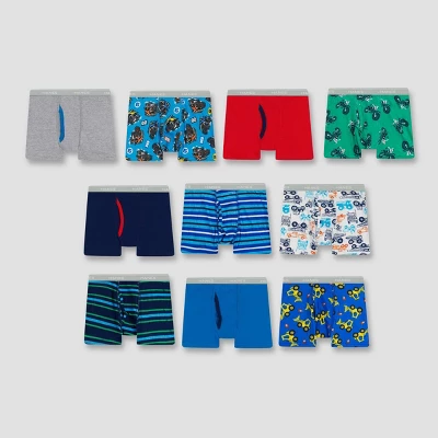 Hanes Toddler Boys' 10pk Boxer Briefs - Colors May Vary 3 Hanes Toddler Boys' 10pk Boxer Briefs - Colors May Vary - Image 3