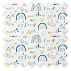 Bacati - Little Dino Boys Teal/Yellow Muslin 5 Pc Toddler Bedding Set With Dec Pillow 17 Bacati - Little Dino Boys Teal/Yellow Muslin 5 Pc Toddler Bedding Set With Dec Pillow -Delta Children Sales Store GUEST 59cac790 e65b 4f07 842c 0c2558749dee 1