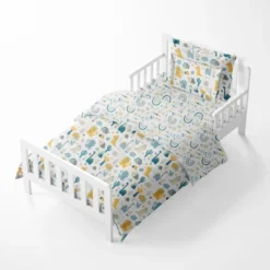 Bacati - Little Dino Boys Teal/Yellow Muslin 5 Pc Toddler Bedding Set With Dec Pillow 11 Bacati - Little Dino Boys Teal/Yellow Muslin 5 Pc Toddler Bedding Set With Dec Pillow -Delta Children Sales Store GUEST 5daff557 fee5 47b2 ae02 60870ab78e11