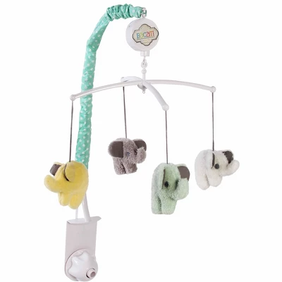 Bacati - Elephants Mint/Yellow/Gray 10 Pc Crib Bedding Set With Long Rail Guard Cover 2 Bacati - Elephants Mint/Yellow/Gray 10 Pc Crib Bedding Set With Long Rail Guard Cover - Image 2