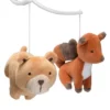 Bedtime Originals Animal Alphabet Bear/Fox Musical Baby Crib Mobile Soother Toy