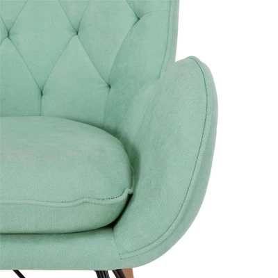 Baby Relax Zander Rocker Chair With Side Storage Pockets Teal 5 Baby Relax Zander Rocker Chair With Side Storage Pockets Teal - Image 5
