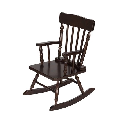 Gift Mark Children's Colonial Rocking Chair - Espresso 2 Gift Mark Children's Colonial Rocking Chair - Espresso - Image 2