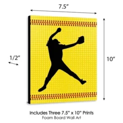 Big Dot Of Happiness Grand Slam - Fastpitch Softball - Sports Nursery Wall Art, Kids Room Decor & Game Room Decor - 7.5 X 10 Inches - Set Of 3 Prints -Delta Children Sales Store GUEST 64a3257b ef59 4b9e b660 6c626e868144