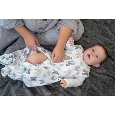 Aden + Anais Essentials Cotton Easy Sleeping Bag - Jungle Animals 2 Aden + Anais Essentials Cotton Easy Sleeping Bag - Jungle Animals - Image 2