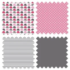 Bacati - Elephants Pink/Fuschia/Gray 3 Pc Crib Bedding Set -Delta Children Sales Store GUEST 695ced61 a5cd 456d a6cb 127e534f169d