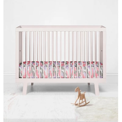 Bacati - Jungle Safari Camo Girls Lilac/Coral Muslin 100 Percent Cotton Muslin Universal Baby US Standard Crib Or Toddler Bed Fitted Sheet 3 Bacati - Jungle Safari Camo Girls Lilac/Coral Muslin 100 Percent Cotton Muslin Universal Baby US Standard Crib Or Toddler Bed Fitted Sheet - Image 3