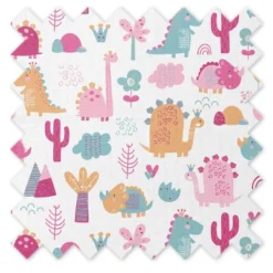 Bacati - Little Dino Girls Fuchsia/Aqua Muslin 5 Pc Crib Bedding Set With Long Crib Rail Guard Cover 14 Bacati - Little Dino Girls Fuchsia/Aqua Muslin 5 Pc Crib Bedding Set With Long Crib Rail Guard Cover -Delta Children Sales Store GUEST 72380aba 3014 4d6f 91e4 527356cdc40b