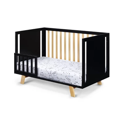 Suite Bebe Livia 3-in-1 Convertible Island Crib - Black/Natural 4 Suite Bebe Livia 3-in-1 Convertible Island Crib - Black/Natural - Image 4