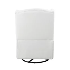 SECOND STORY HOME Hemingway Swivel Recliner Chair - White