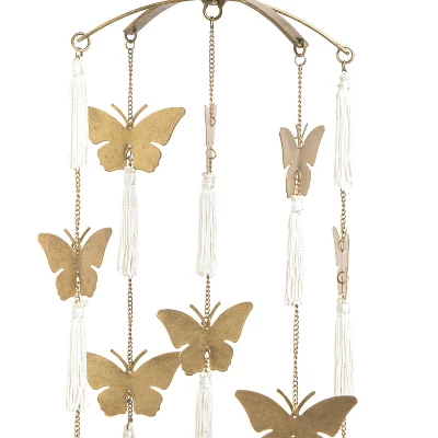 Crane Baby Brass Finish Ceiling Hanging - Parker Butterfly 1 Crane Baby Brass Finish Ceiling Hanging - Parker Butterfly