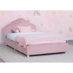 Twin Upholstered Bed Rose Pink - Delta Children