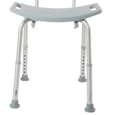 McKesson Bath Bench With Removable Back Shower Chair, 1 Count 8 McKesson Bath Bench With Removable Back Shower Chair, 1 Count - Image 8