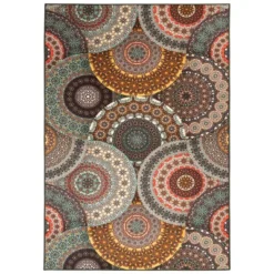 Bohemian Medallion Non-Slip Washable Indoor/ Outdoor Area Rug By Blue Nile Mills -Delta Children Sales Store GUEST 8452d70f 78fd 402e 9646 56676232e917