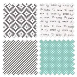 Bacati - Love Gray Mint 3 Pc Crib Bedding Set -Delta Children Sales Store GUEST 8caa0f54 d499 4262 a94c 46b81b8ebf45