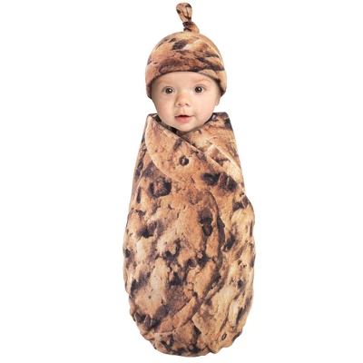 Touched By Nature Unisex Baby Organic Cotton Swaddle Blanket And Cap, Cookie, 0-6 Months 2 Touched By Nature Unisex Baby Organic Cotton Swaddle Blanket And Cap, Cookie, 0-6 Months - Image 2